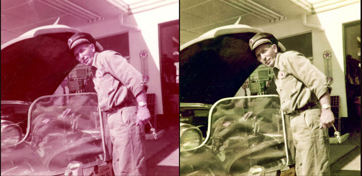 faded photo - color restoration